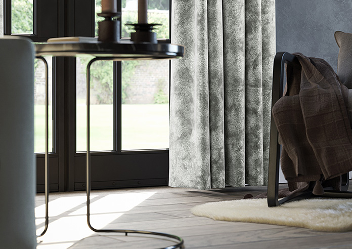 Cyrus Crushed Velvet, Grey - Made to Measure Curtains - Image 5